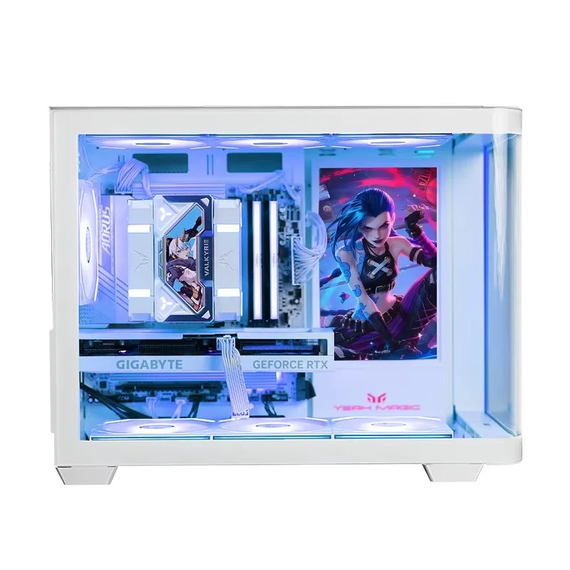 Yeah Magic BIFROST MATX PC boîtier d'ordinateur de bureau vue sur la mer châssis de pièce boîtier PC ARGB bande lumineuse Support 360 refroidi à l'eau