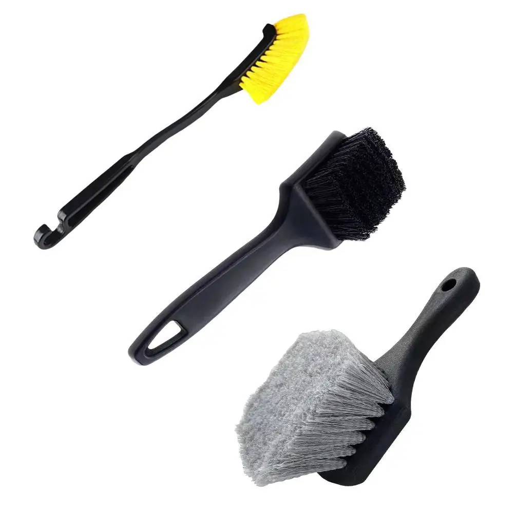 Car Tire Wheel Rim Cleaning Brush Detailing Brushes Wash Towel Kit Universal Wheel Tire Cleaning Accessories