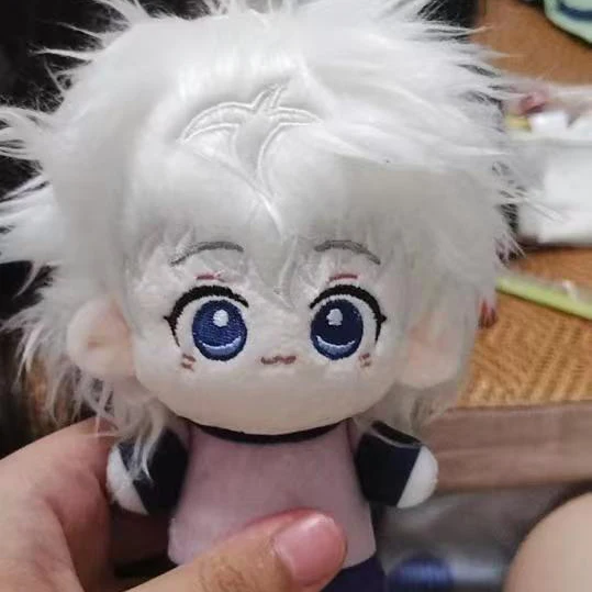Anime Hunter x Hunter 10cm Killua Zoldyck GON Mini Body Plush Doll Kawaii Pendant Cosplay Keychain Stuffed Toys Plushie Gift Toy
