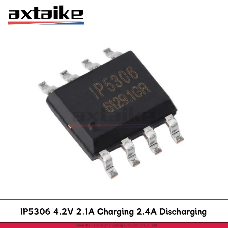 10PCS IP5306 ESOP-8 4.2V 2.1A Charging 2.4A Discharging High-Integration Power Bank SOC IC SMD