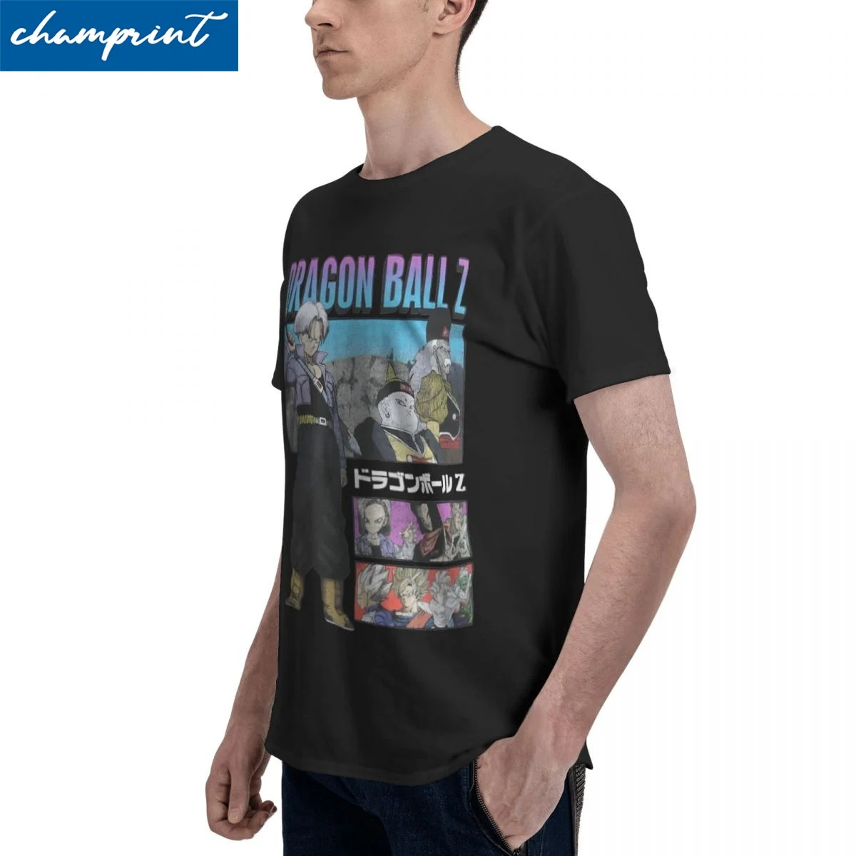 

Retro FUTURE TRUNKS Dragon Ball Z Tshirts Unisex Round Neck Short Sleeve Tops Shirts Cotton Summer Tops