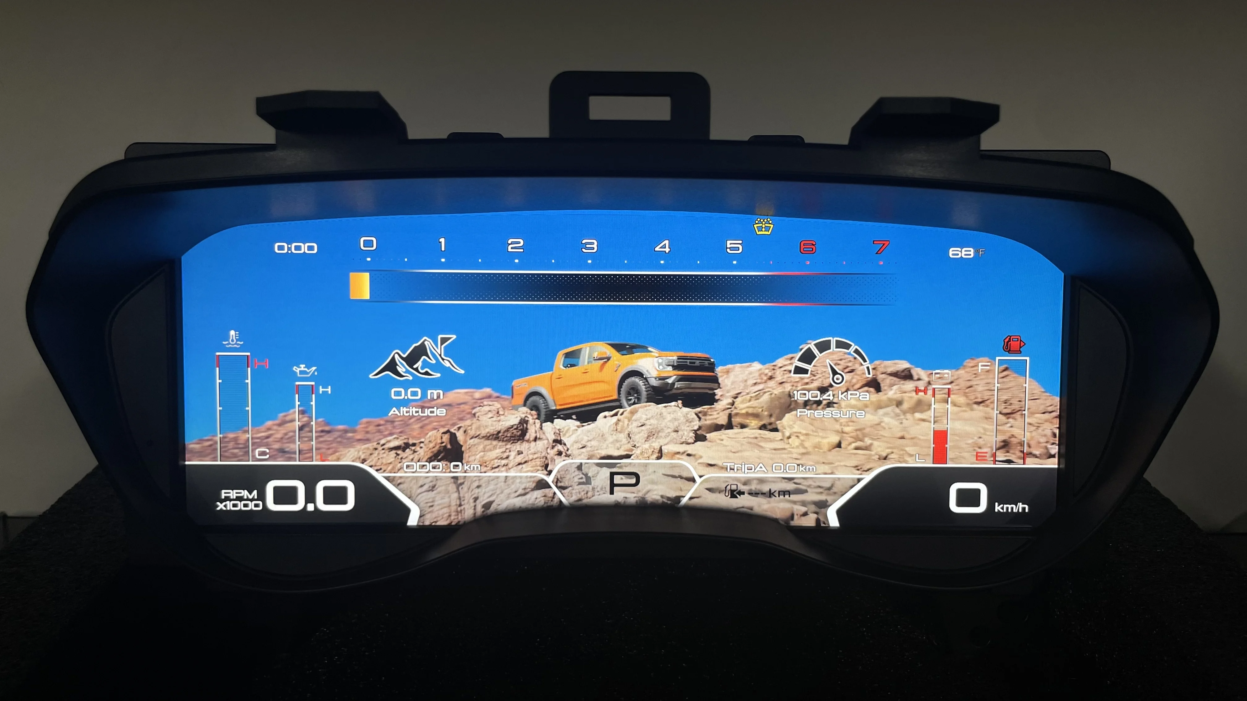 Digital Instrument Cluster For Ford Ranger T7 T8 2015-2021 Car Virtual Cockpit LCD Dashboard Speedometer Display Linux System