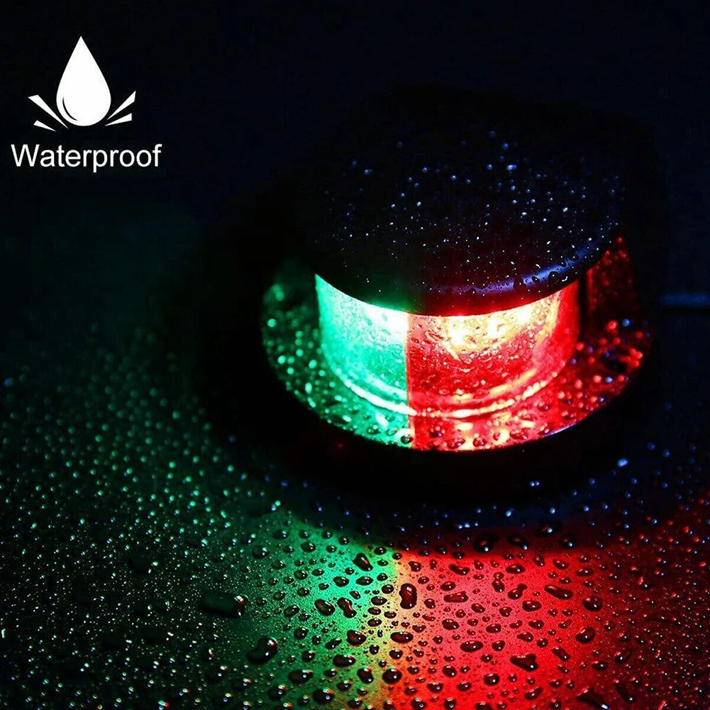 12V Boat Light LED Marine Yacht Navigation Light Red Green Ship Running Lamp Plastic LED Integrated Ship Side Light Auto Part