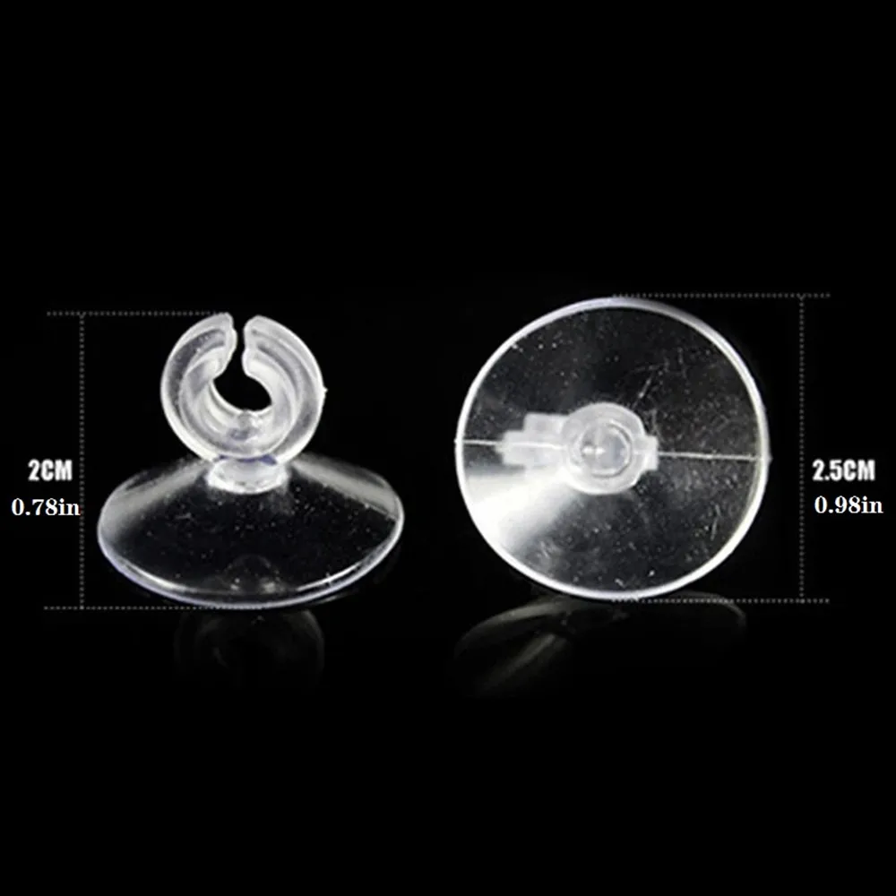24/48PCs Aquarium Suction Cup Holder Fish Tank Sucker for 4/6mm Air Line Pipe Tube Wire Holder Aquarium Accessories