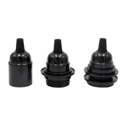 20/30/50 Pieces CE E27 Bakelite Lamp Holder Phenolic Lamp Socket Plastic E27 Fittings With Cord Grip