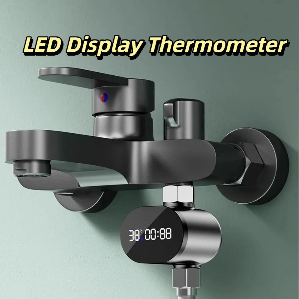 

Stainless-Steel Water Temperature Gauge Waterproof Precise Measurement LED Display Thermometer Indicator Tool Touch Control