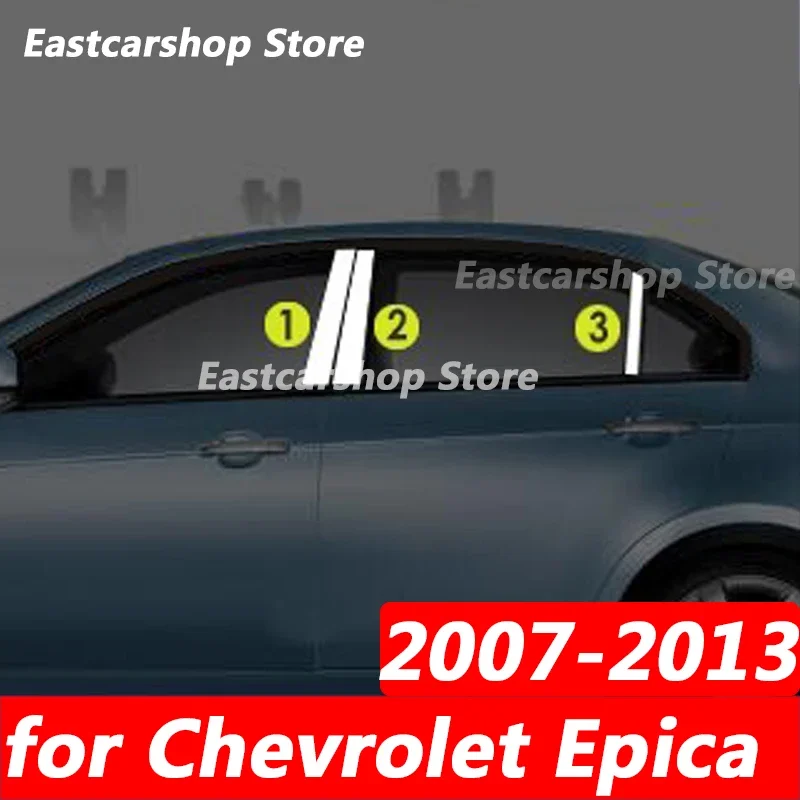 For Chevrolet Epica 2013 2012 2011 2010 2009 2008 2007 Car Stainless Steel Middle Central Column PC Window B C Pillar Accessorie