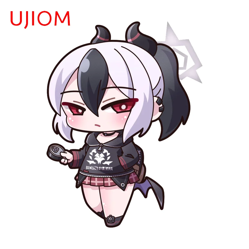 UJIOM Blue Archive Kayoko Chibi Character Wall Sticker Clothes Dryer Sunscreen PVC Decal Kawaii Cupboard Adhesive Wallpaper