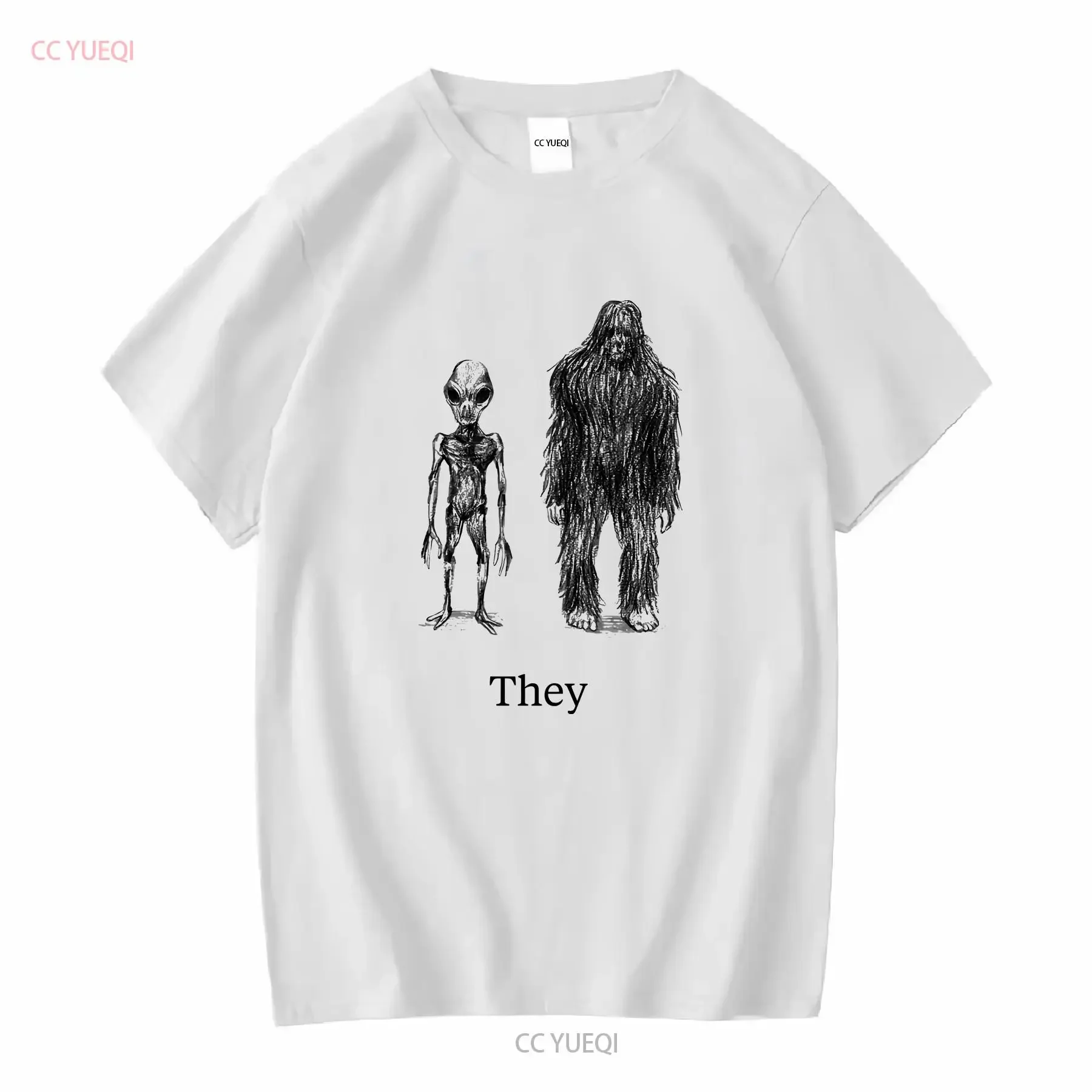 They Might Be Giants 2013 Sasquatch Alien T Shirt Size L Yellow Alternative Rock long or short sleeves vintage Washed Soft