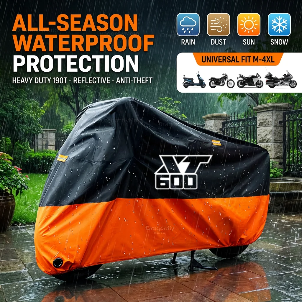 For Yamaha XT600 XT 600 1984 1985 1986 XT600Z XT600E XT600ZE Z E ZE TENERE Motorcycle Cover Thick 210D Waterproof Outdoor
