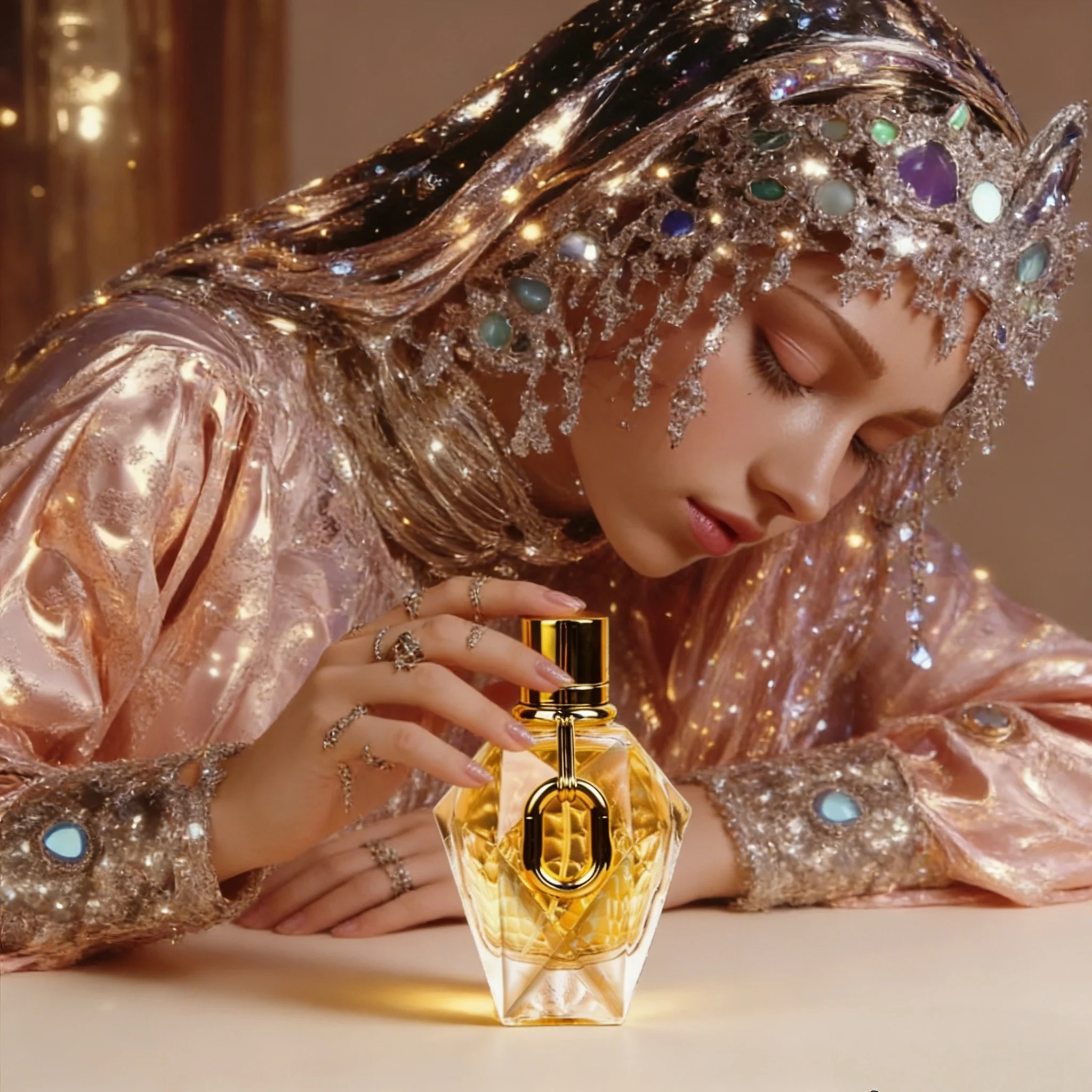 

100ML Long-Lasting Oriental Floral Fragrance — Notes of Rose, Cologne, Patchouli, Cherry Blossom, Gardenia, and Cedarwood