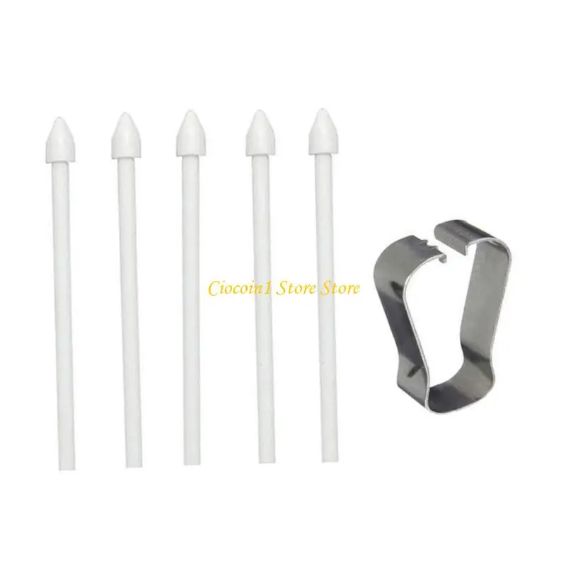 A3PC 5PCS Replacement Pen Tip Including Storage Clip Ergonomic For Tablets