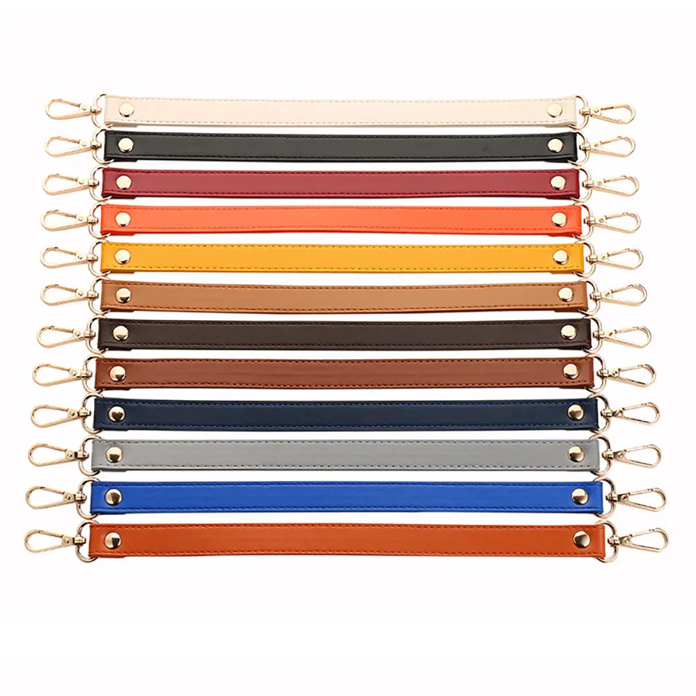 1Pcs 35cm Short Shoulder Strap Replacement Belt Artificial PU Leather Bag Handle For Handbag Casual Purse Straps Bag Accessories