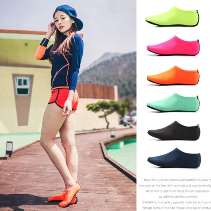 Swimming Flippers Summer Beach Diving Sport Scuba Socks Non-Slip Barefoot Protector Skin Shoes for Water