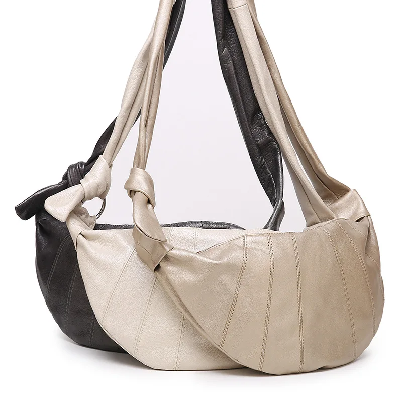 Sac à bandoulière en cuir de vachette pour femme, sac à main polyvalent, style décontracté, haute capacité, haute qualité, luxe Messenger, initié, nouveau