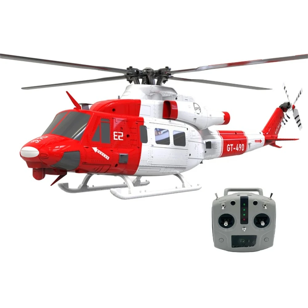 

E2 GPS0 2.4G 6CH UH-1Y TOF Altitude Hold Dual Brushless Direct Drive Motor 1:35 Scale RC