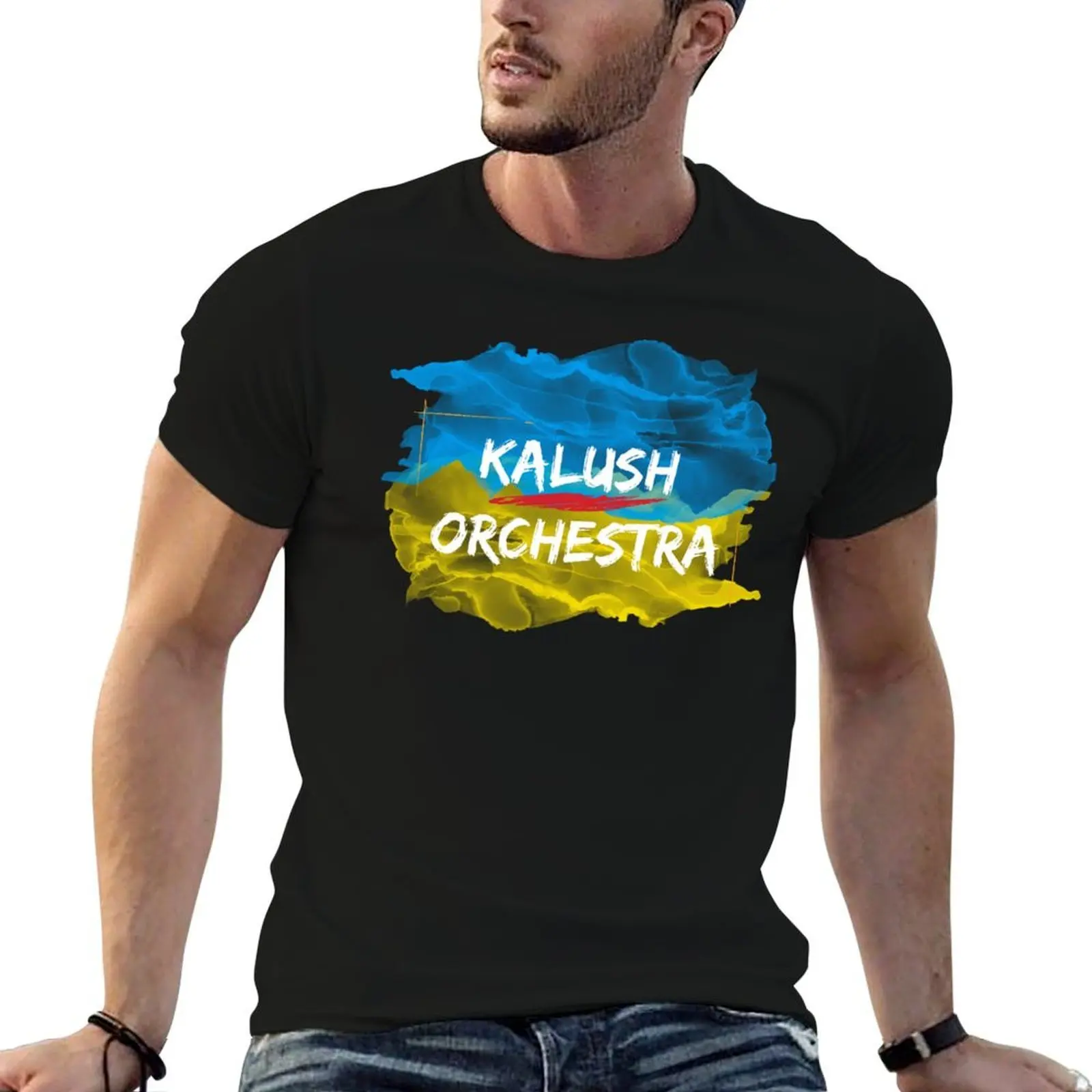 Футболка Kalush Orchestra, повседневная свободная футболка с короткими рукавами для мужчин