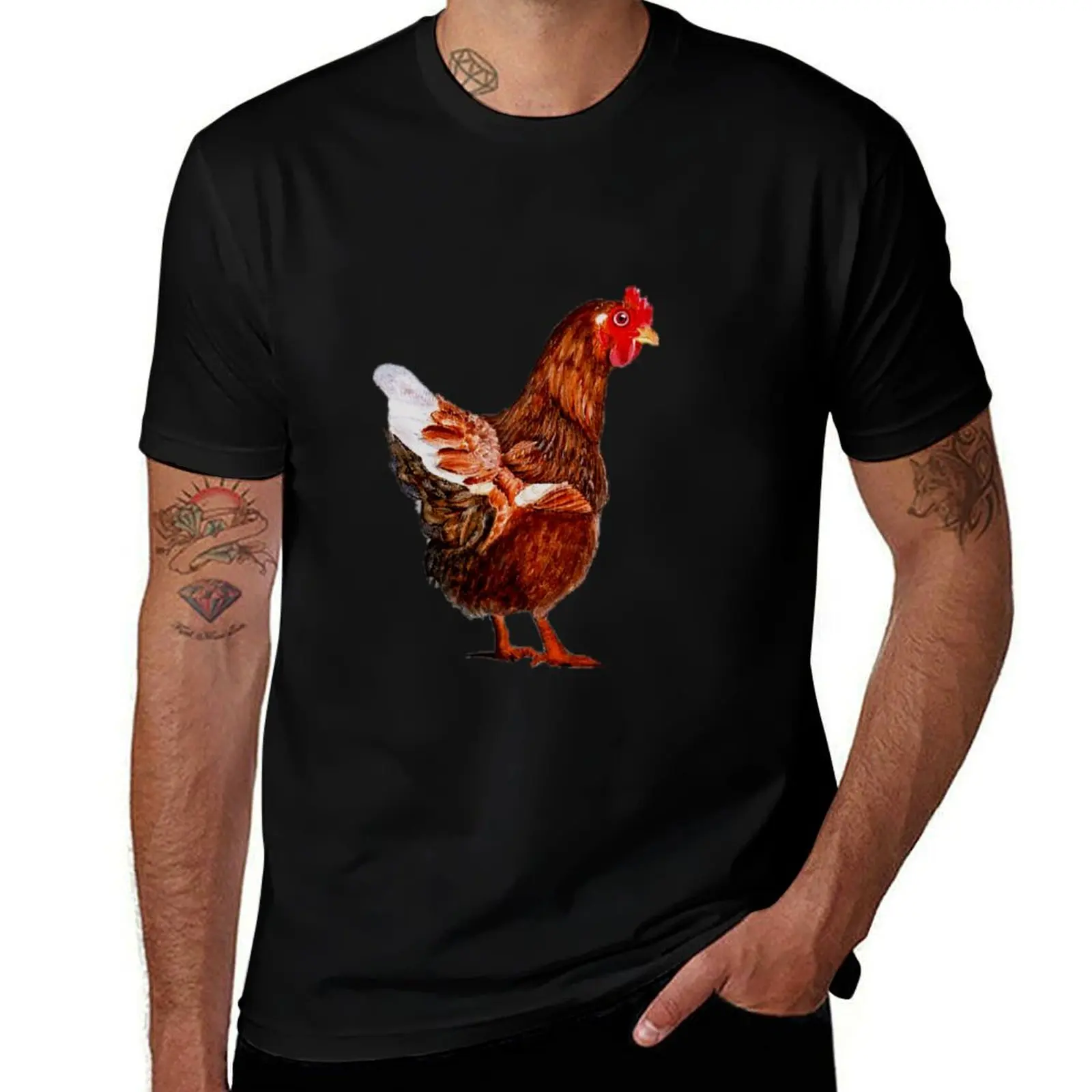 Chook. T-Shirt Summer Print Short Sleeve Tee T-Shirt