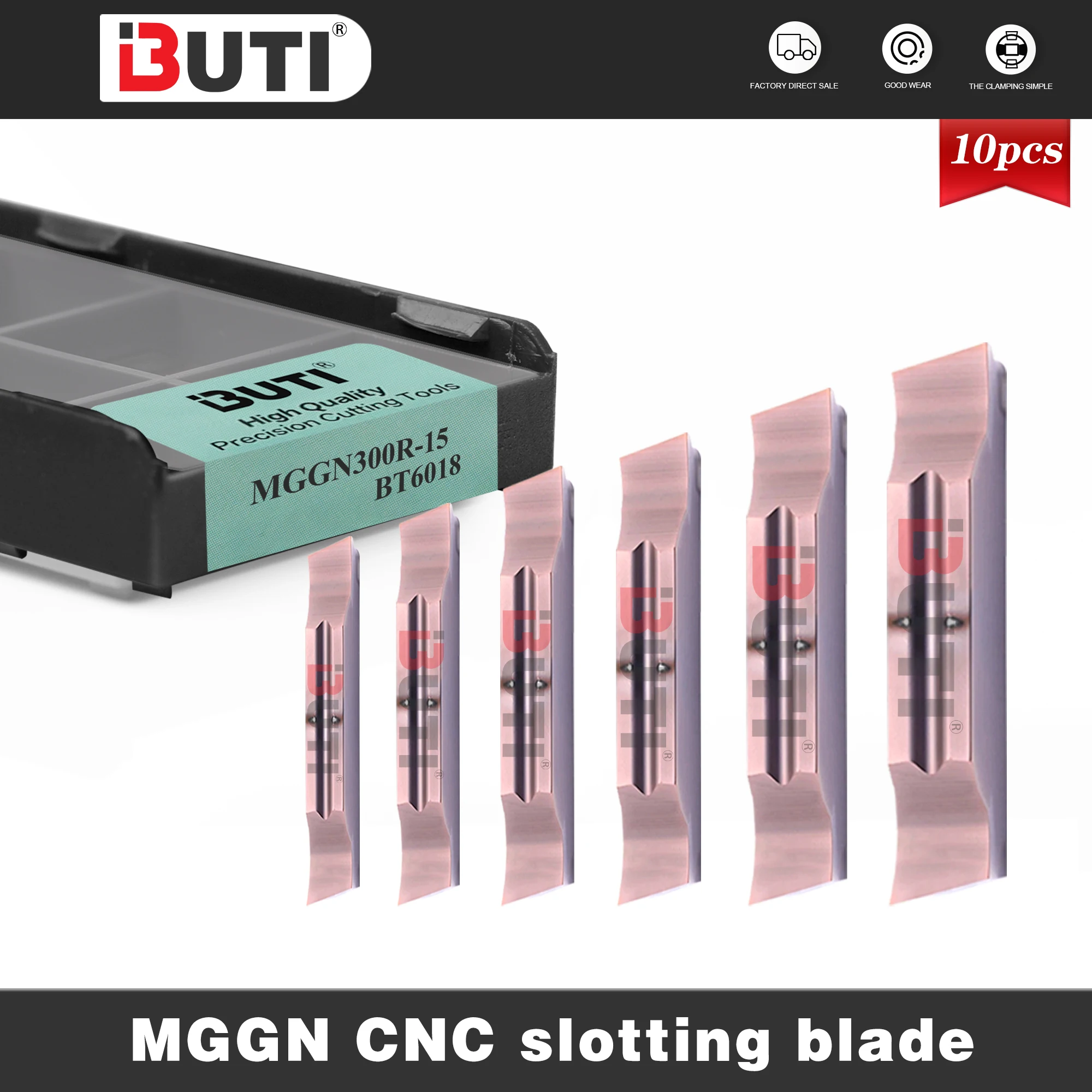 

CNC lathes Processing Stainless Steel MGGN150R/L-8 MGGN500R/L-8 MGGN150R/L-15 MGGN500R-15 Series Groovings Blade Material Parts