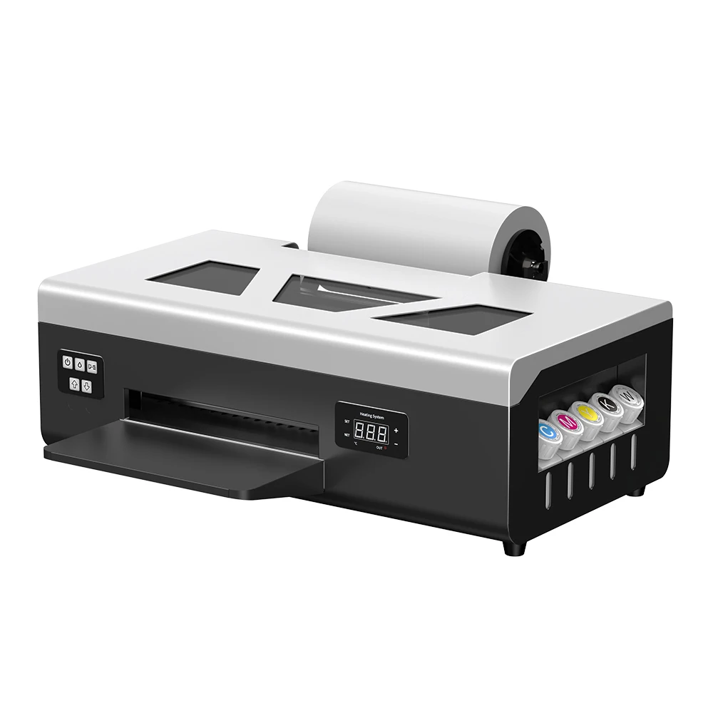 Small mini dtf printer printing machine clothes 6colors ink 2880*1440 DPI FREE Software V11  dtf printer a4 set