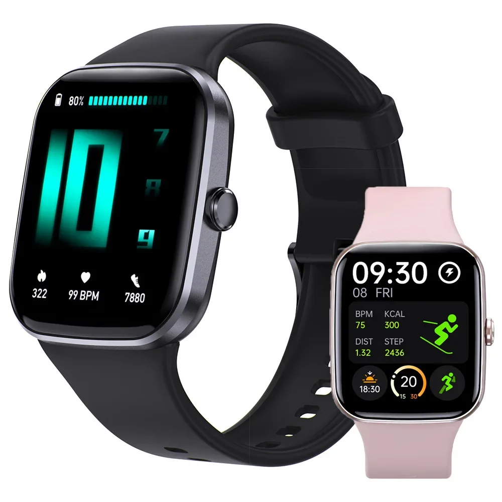 New Fashion Sports Smart Watch HD Bluetooth Call Men Fitness Waterproof Health Monitoring SOS One Button SOS Women's Smartwatch