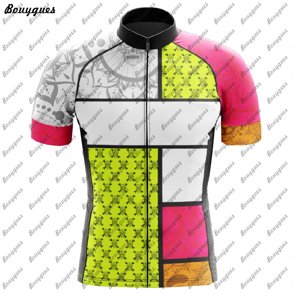 2023 NEW SKULL Cycling Jersey MTB Maillot Bike Shirt Downhill Jersey High Quality Pro Team Tricota Mountain Bicycle Clothing