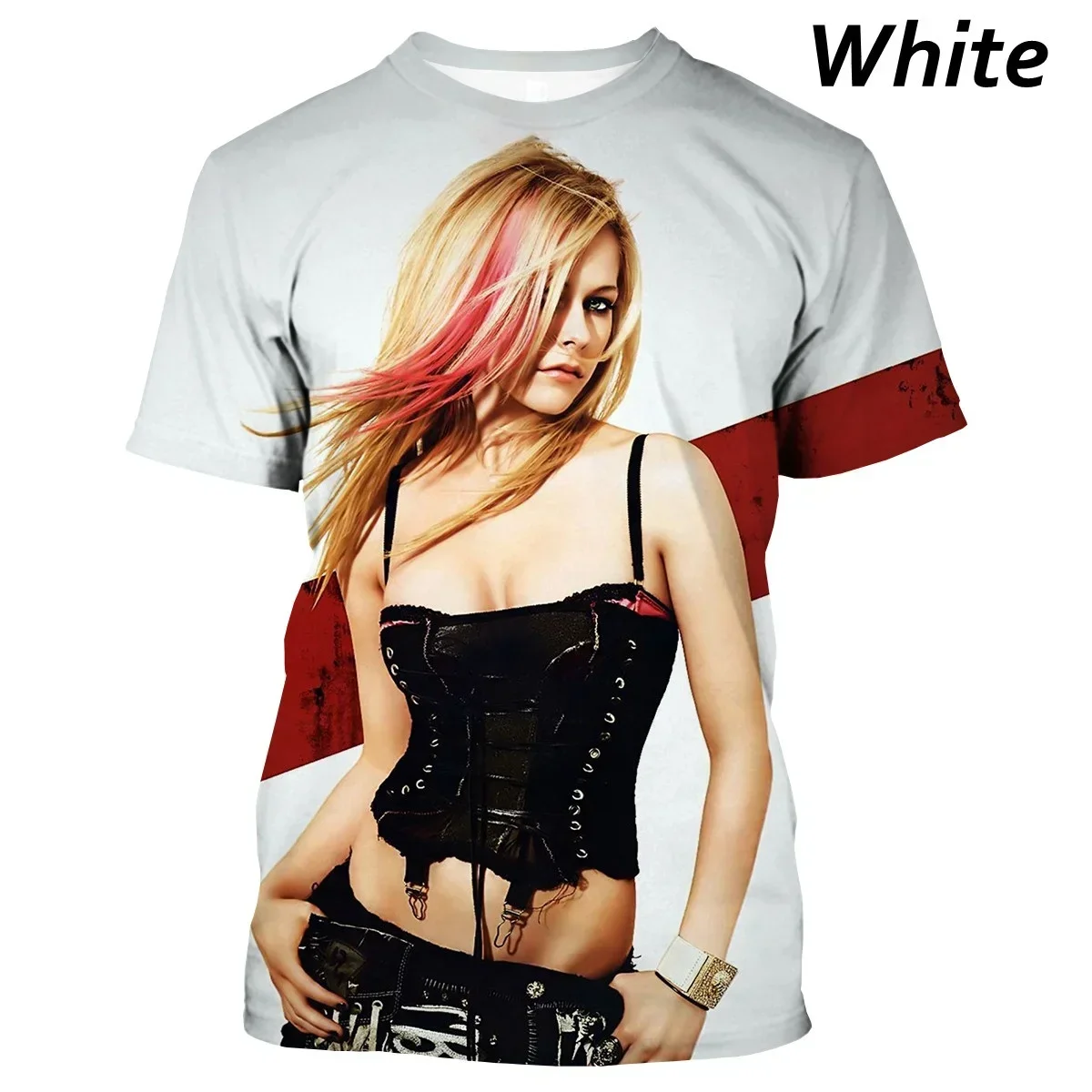 Avril Lavigne 3D Printed Casual Fashion T-shirts Women men Hip Hop Tee Shirts Harajuku Styles Tops Fashion Clothing