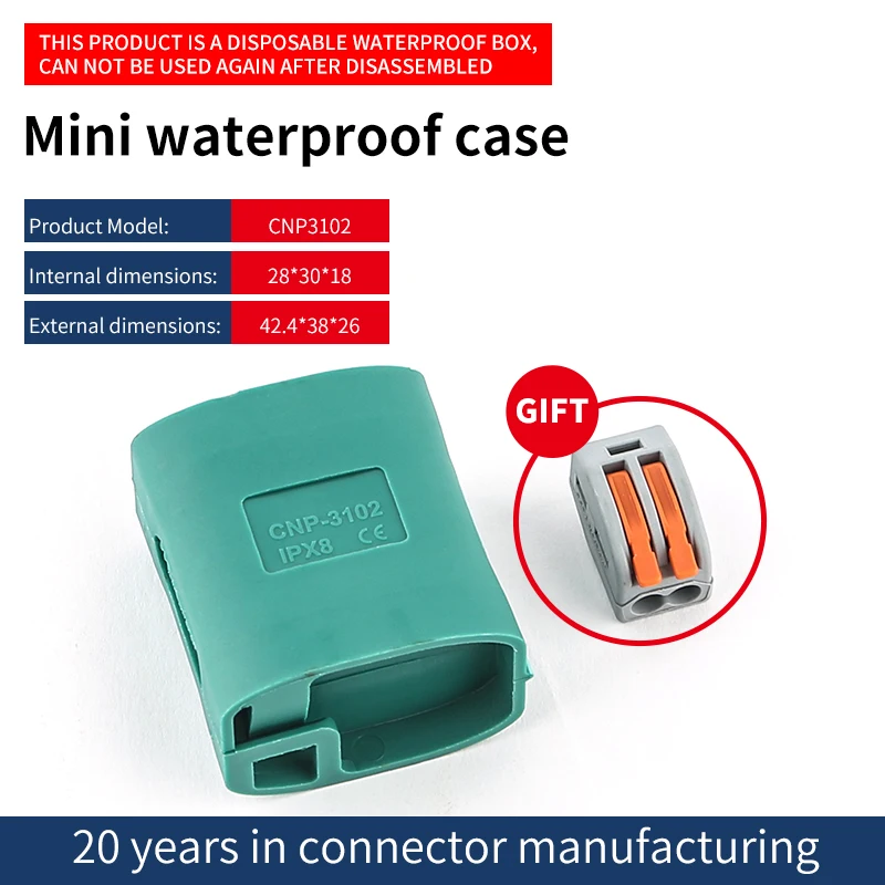 JINH IP68 Mini Gel Wire Connector Aansluitdoos Waterdicht 2 3 5 Poorten Buiten Gemakkelijk Universele Bedrading Regendicht Eindblokken