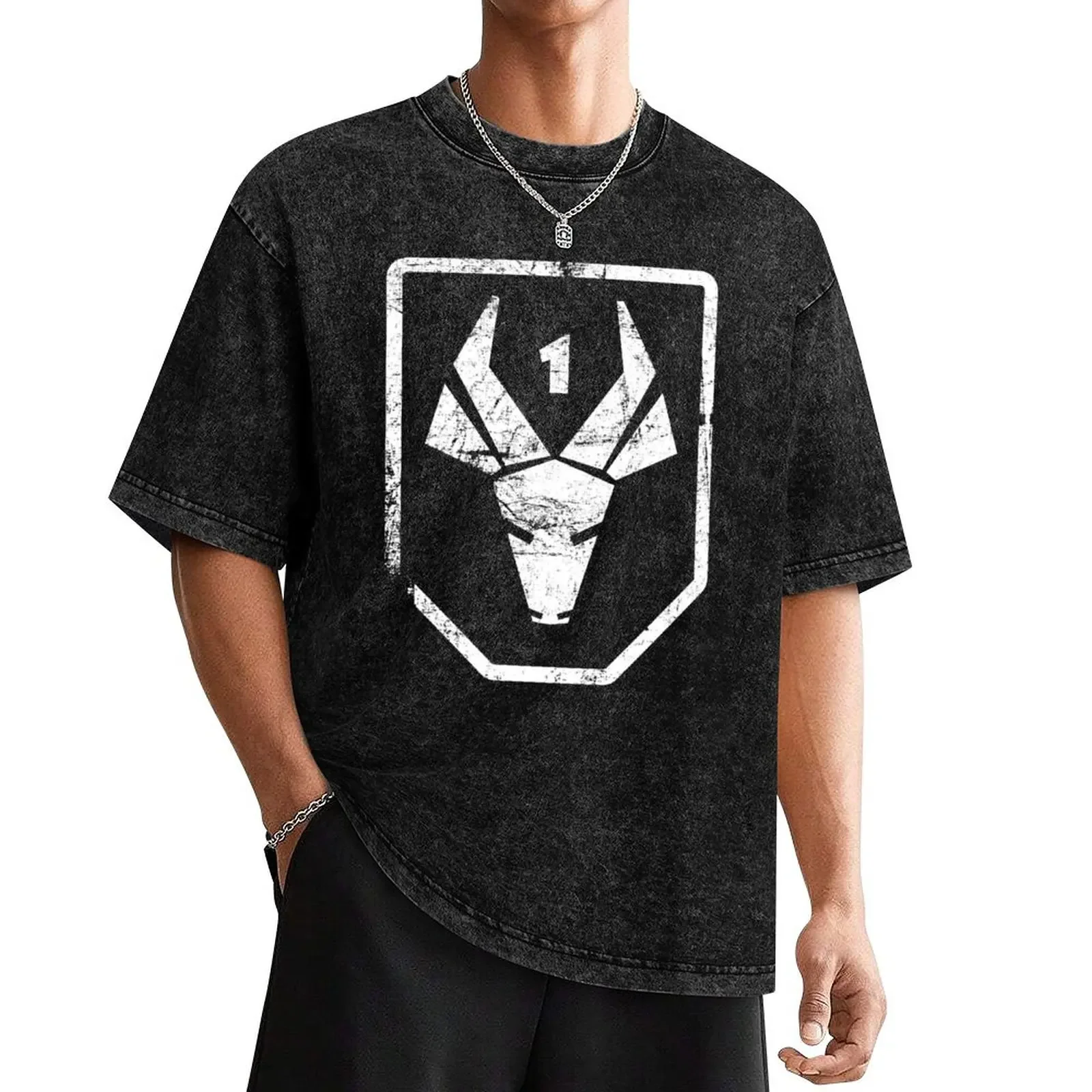 

MNU Reaction Force Battalion Logo (District 9) Worn look T-Shirt cute tops shirts graphic tees oversized t shirt men