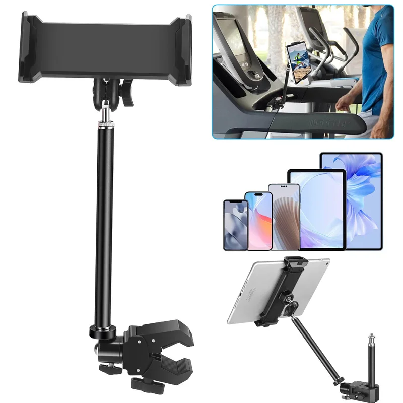 Mic Music Stand Tablet Phone Holder Aluminum Mobile Phone Holder Lazy Tablet Stand For iPad Desktop Clip Long Arm Table Bracket