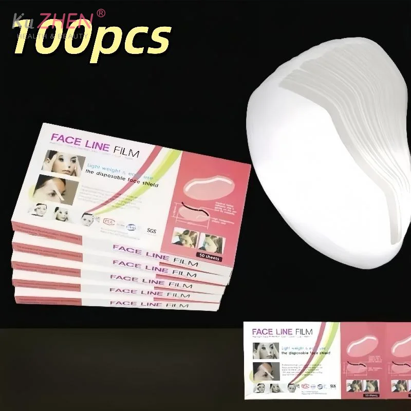 50/100Pcs Waterproof Dye Perm Face Cover Professional Hairdressing Eye Mask Transparent Shield Kit Salon Barber Protective Tool