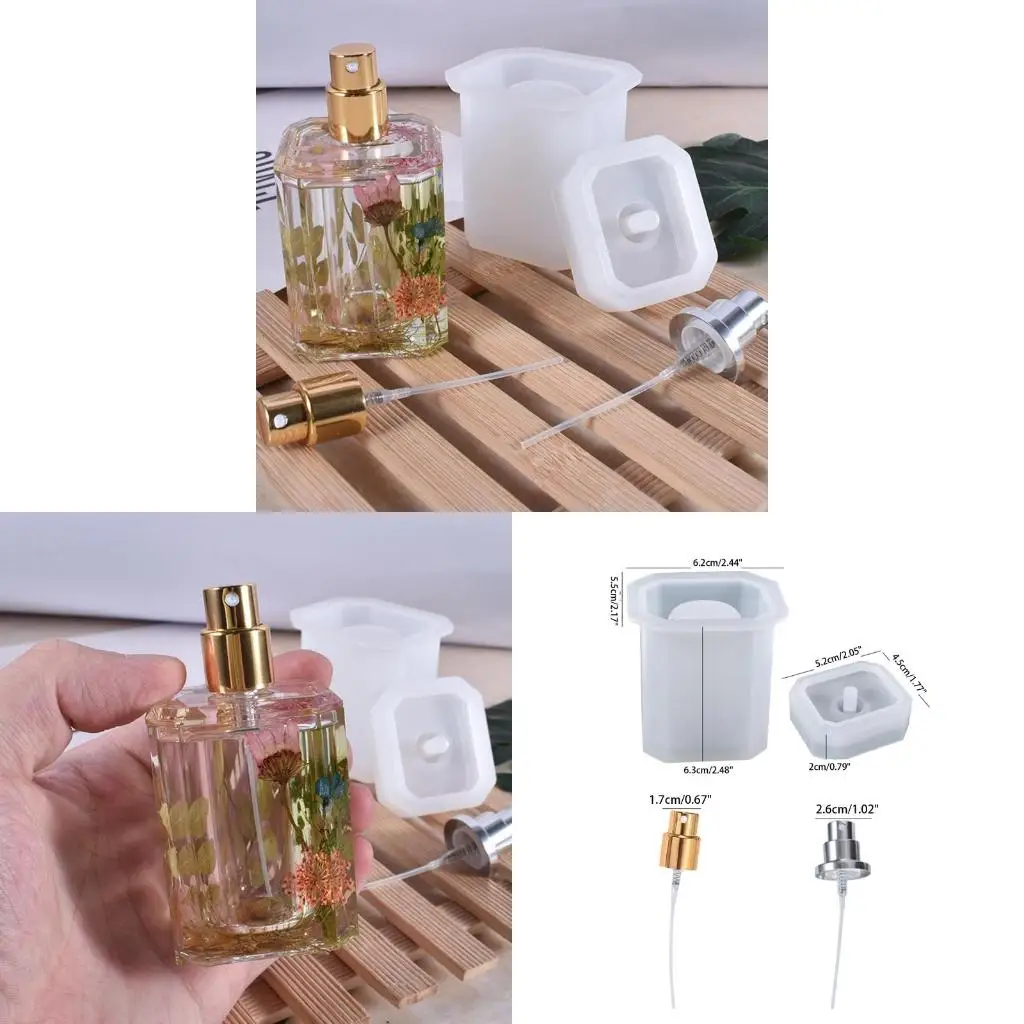 

DIY форма для литья смолы для бутылок для парфюмерии, домашний декор для творческого дня рождения Pres