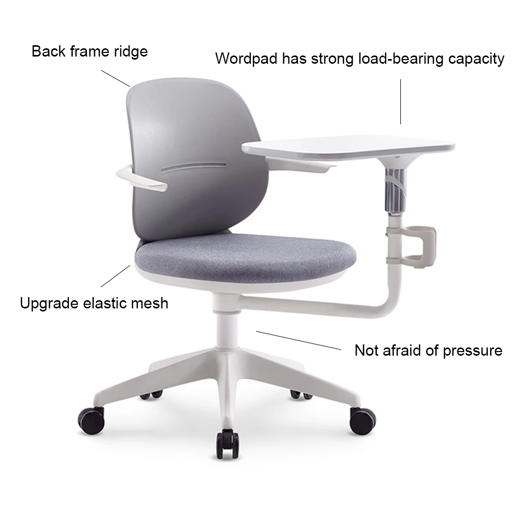 Nowe obrotowe krzesło konferencyjne Składane krzesło biurowe Wygodne oparcie Antypoślizgowy, odporny na zużycie Stołek podłączony