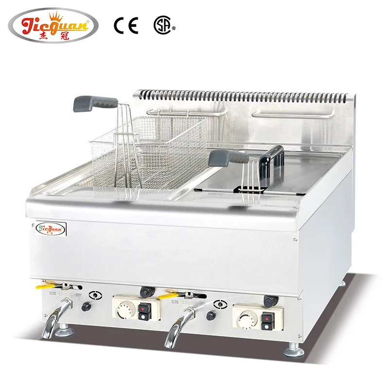 

Коммерческая газовая фритюрница на столешнице, оборудование для фаст-фуда GF-565
