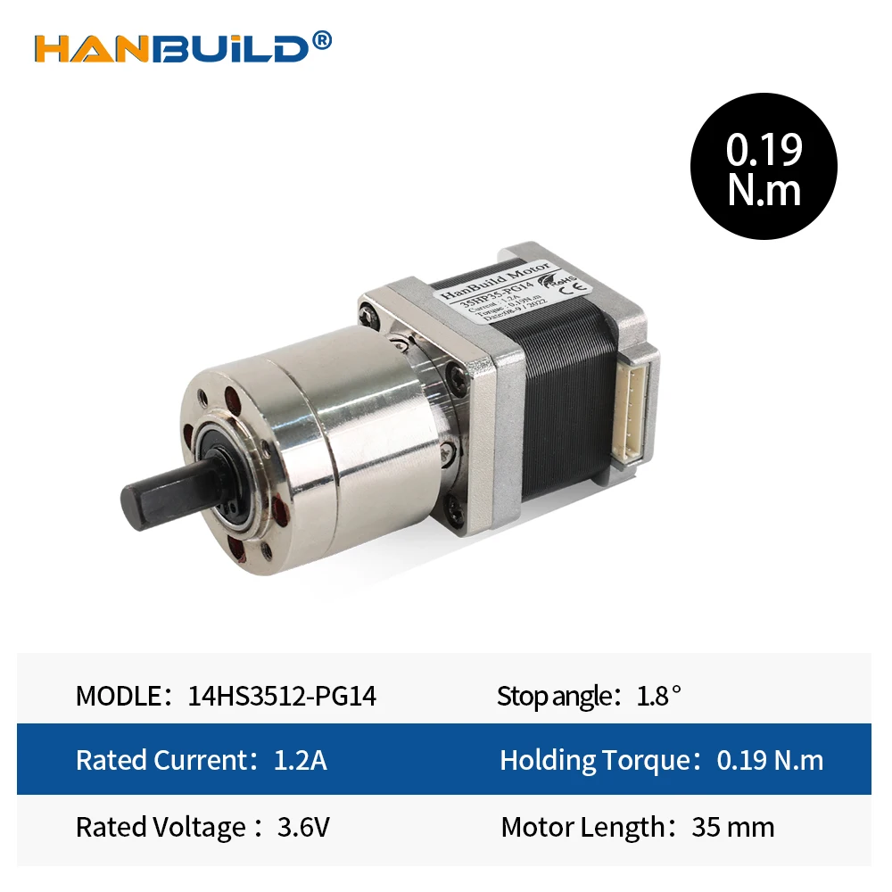 Nema 11 Stepper Motor Gear ratio 5:1 14:1 19:1 40mm Planetary Gearbox High Torque Geared Stepper Motor 1.0A