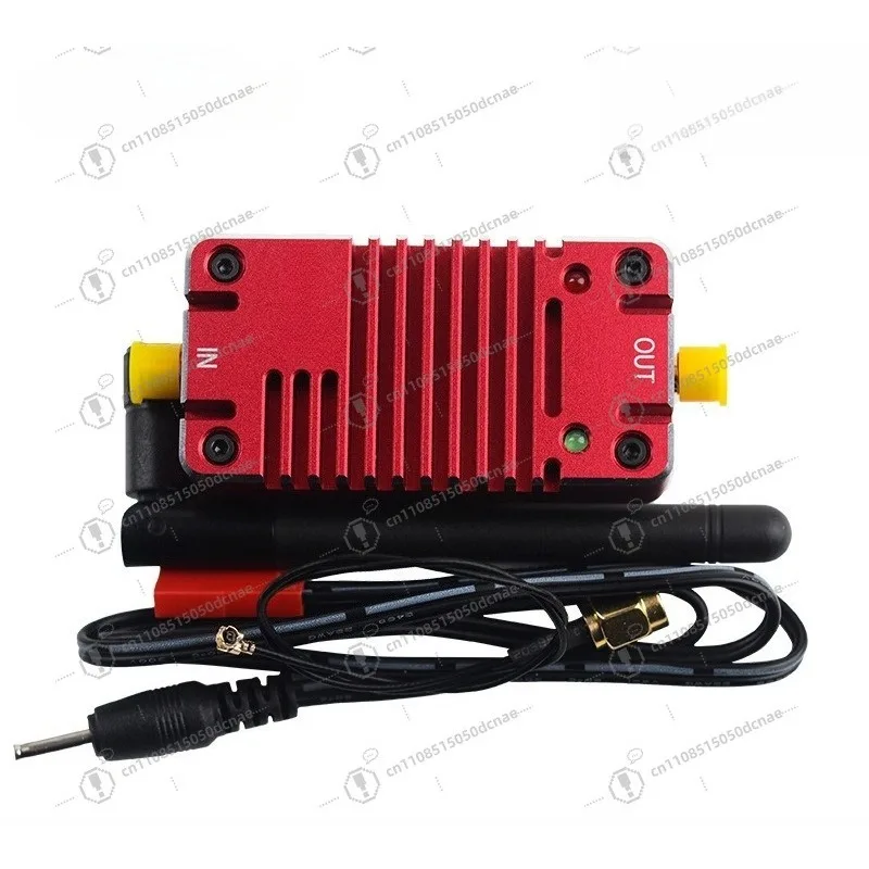 2.4G RC Signal Booster Power Amplifier, Aluminum Alloy Housing RC Range Extender for FPV Drone RC Aircraft Modification