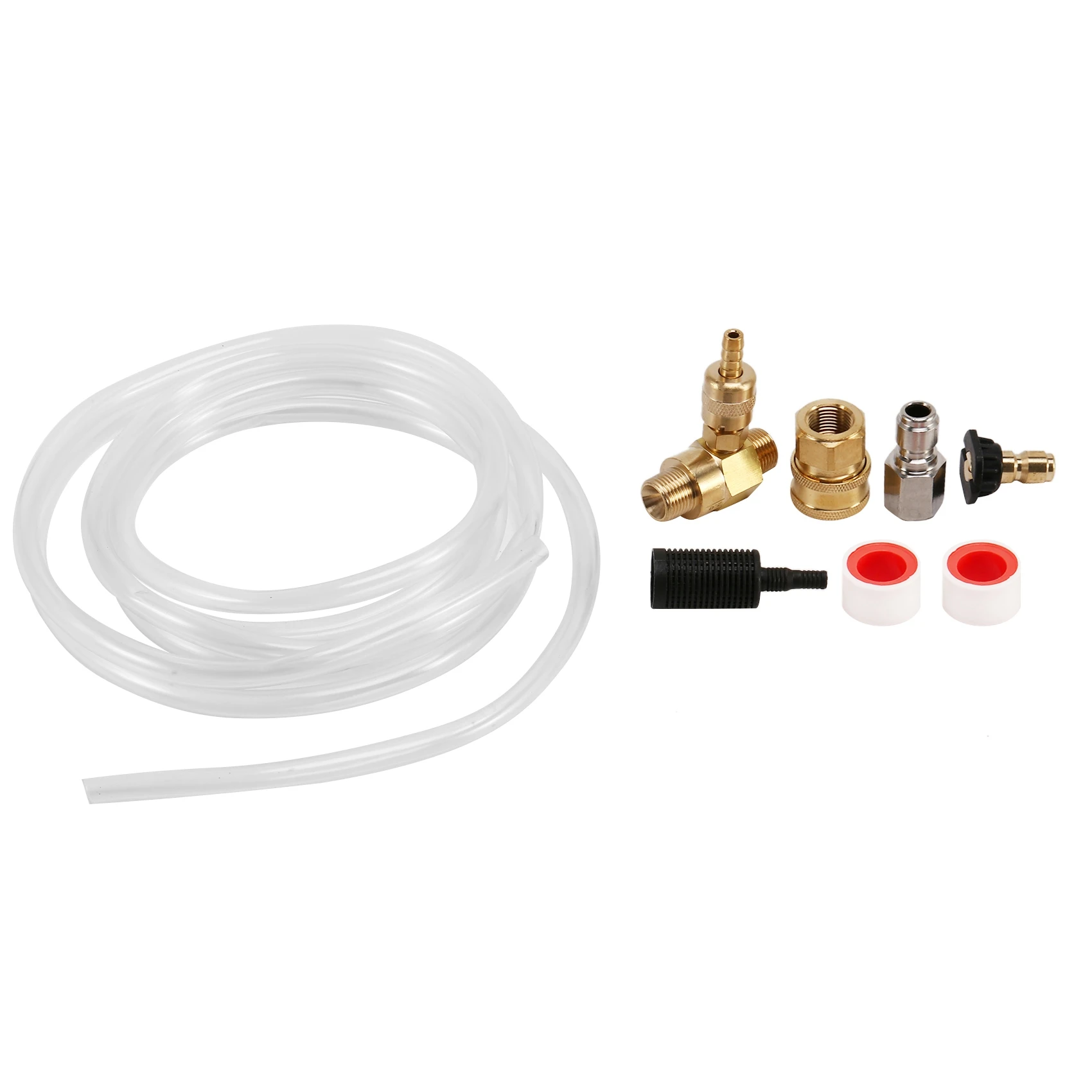 Downstream Injector for Pressure Washer Power Washer Injector Kit Soap Injector 3/8 Inch Quick Connect 4000 PSI