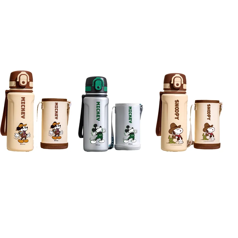 

580ml Disney Co-branded Childrens Vacuum Cup Direct Drinking Cup 316 Food Grade Specially Designed for School Use Large Capacity