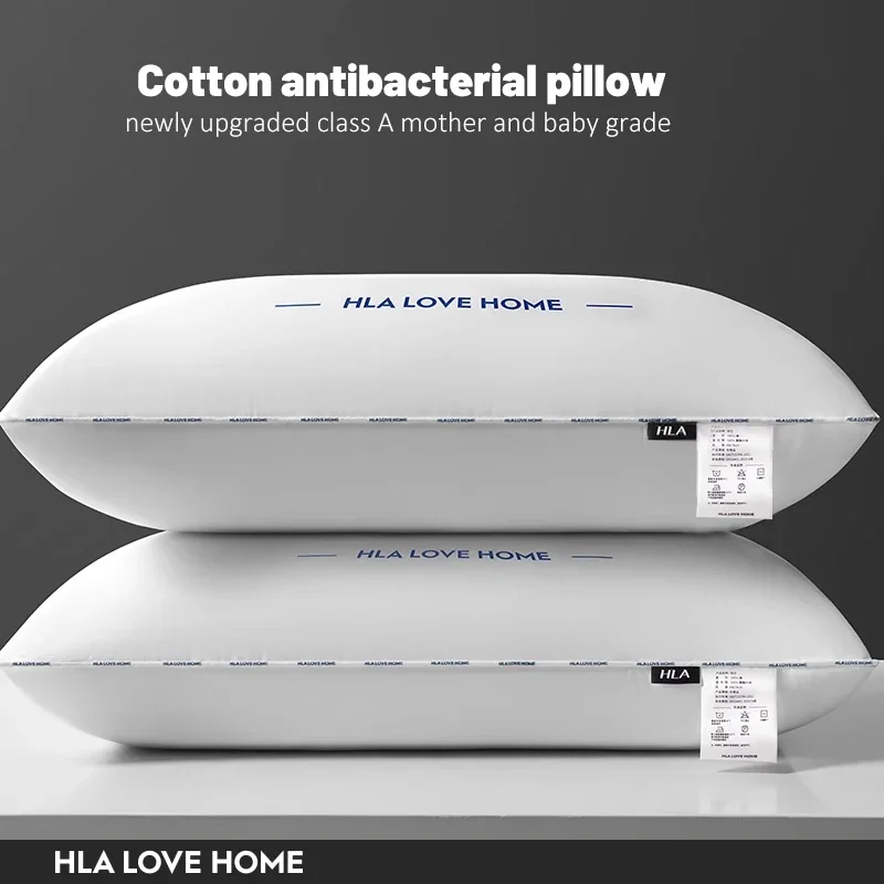 

Deep Sleep Pillows Medium Support Comfortable Hollowfibre Bed for Front Back and Side Sleepers Machine Washable Hypoallergenic