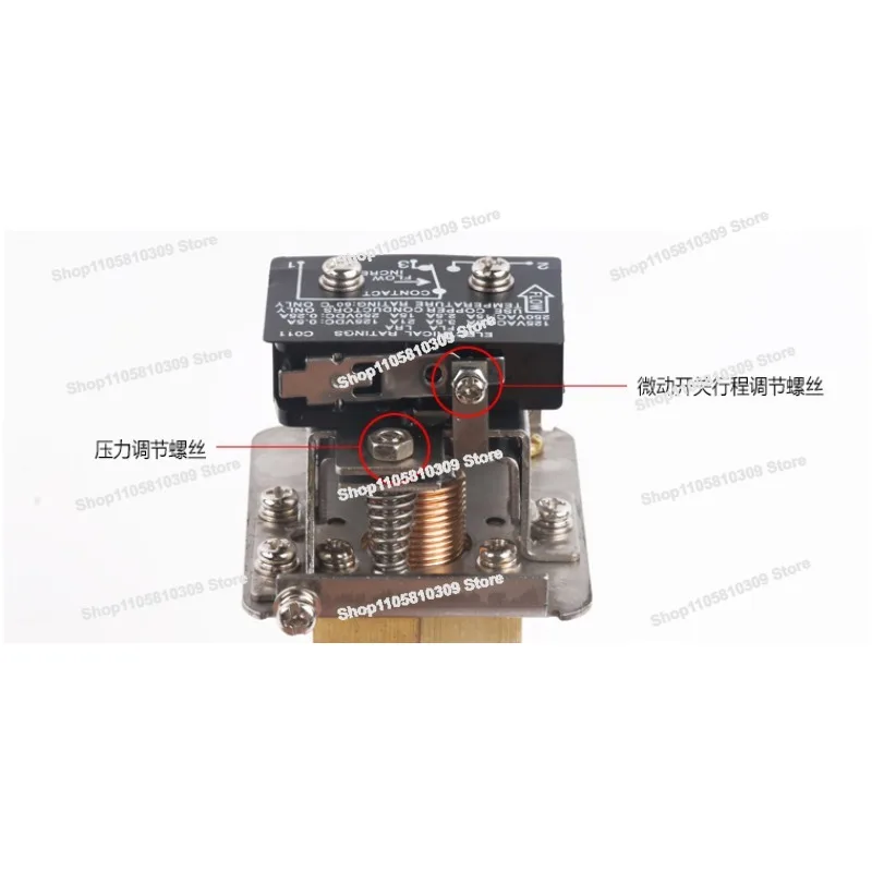 Central Air Conditioning Water Flow Switch HFS-25 Stainless Steel Target Flow Switch, Flow Controller 1 Inch Outer Wire