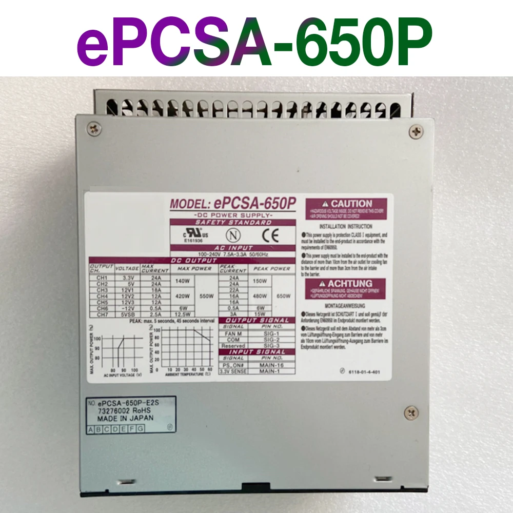 

Medical Equipment Power Supply for Nipron ePCSA-650P ePCSA-500P-X2S 650W