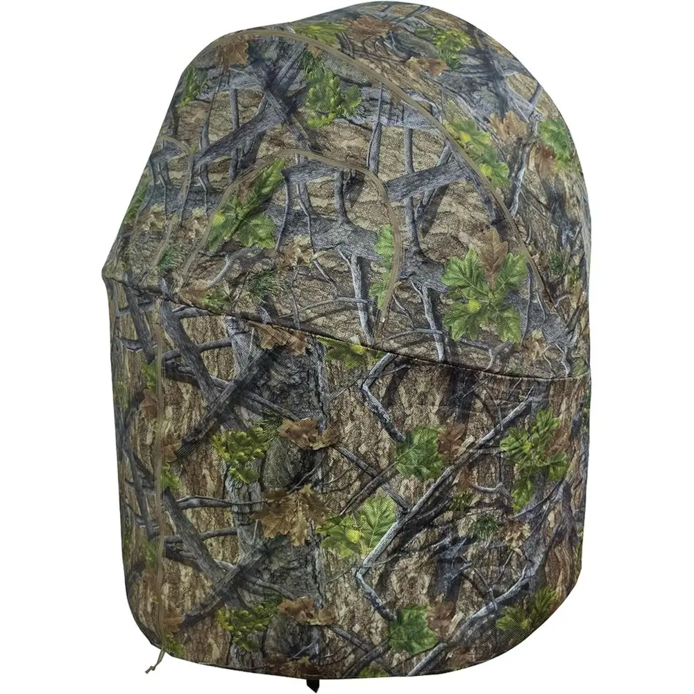 Cego de caça camuflada pop-up de cadeira dupla para caça de cervos e jogos com recurso transparente