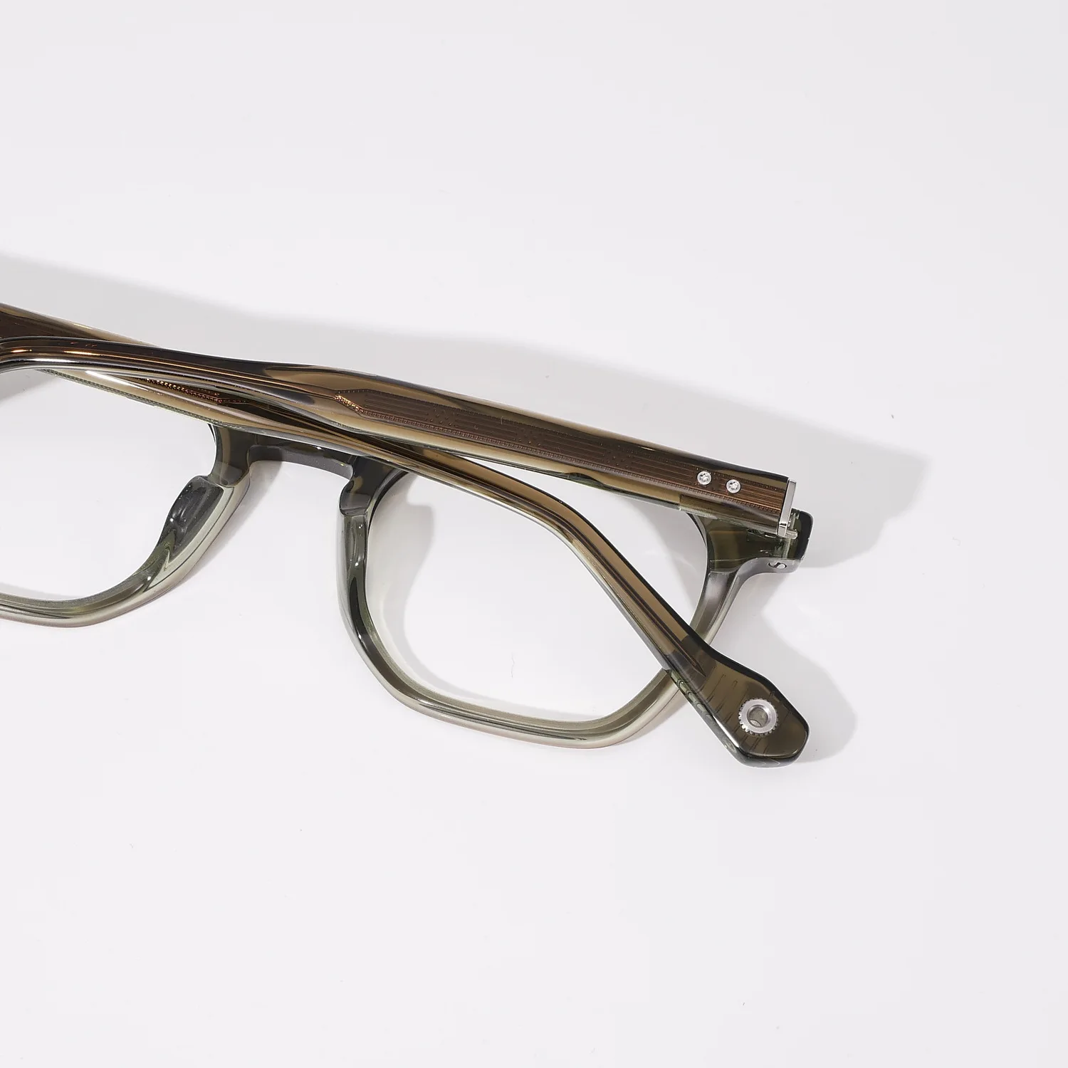 Belight Optical Gear Screw Design Vintage Retro Handmade Acetate  Eyeglasses Frame Prescription Lens 23009