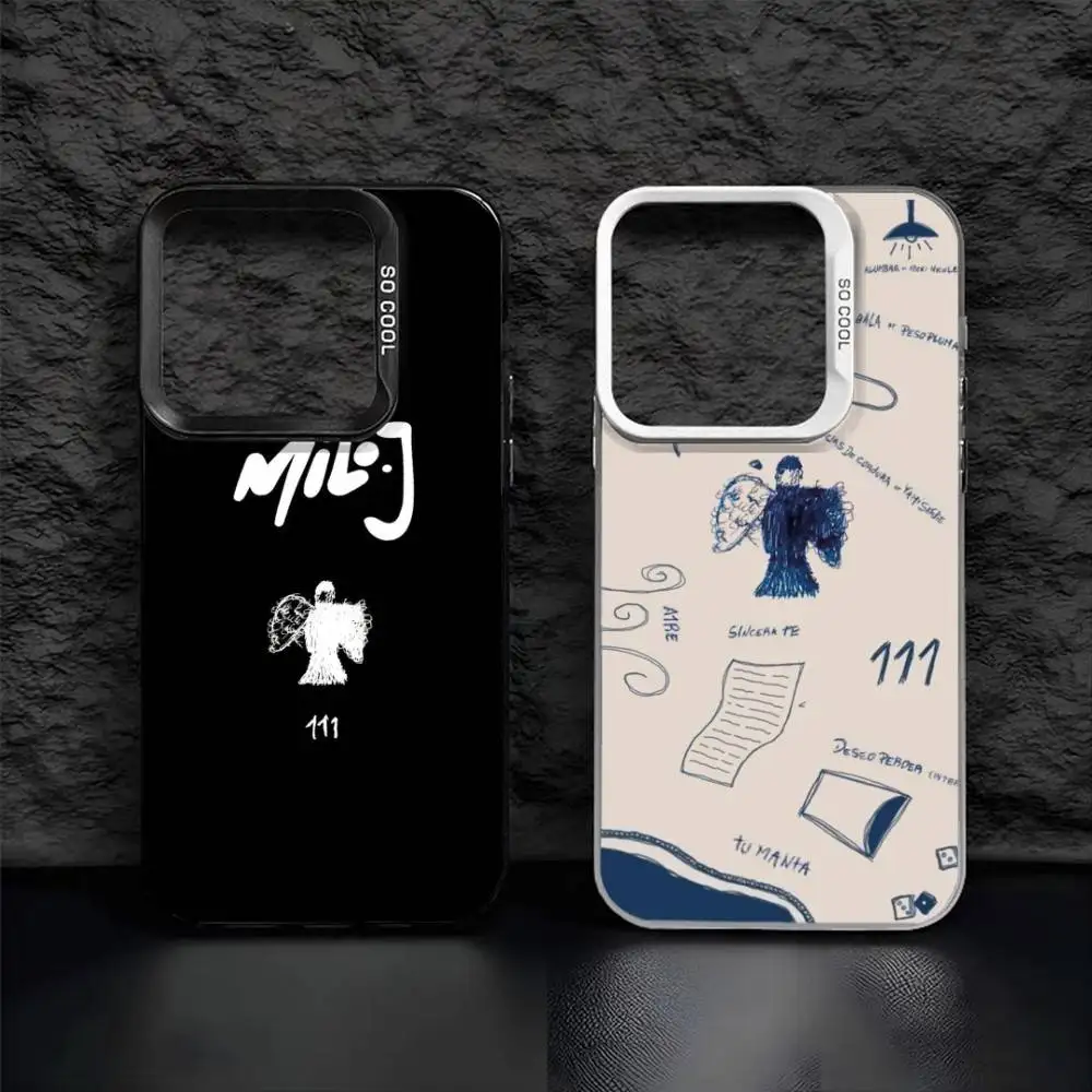 

Rapper Singer M-Milo J Phone Case For IPhone 16 17 15 14 12 13 Pro Max Black Color Shockproof Cover