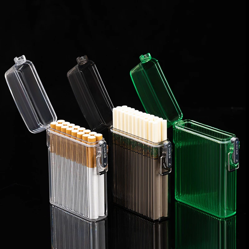 Thick Thin Dual Use Transparent Cigarette Box Flip Open Holders Box Waterproof for Cigarette Case Candy Case Key Case