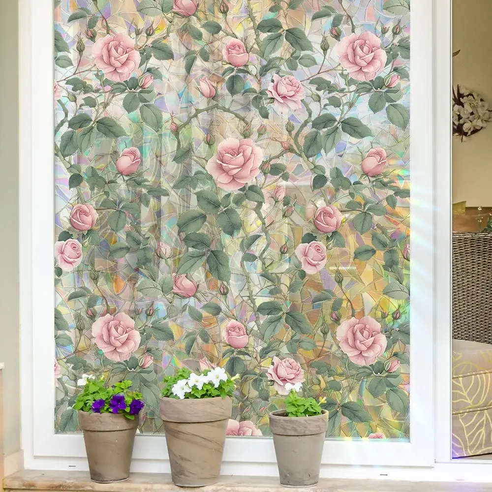 

Multicolor Window Privacy Film DIY Accessoires Electrostatic Sun Catcher Glass Sticker Ornament Static Cling Static Decals