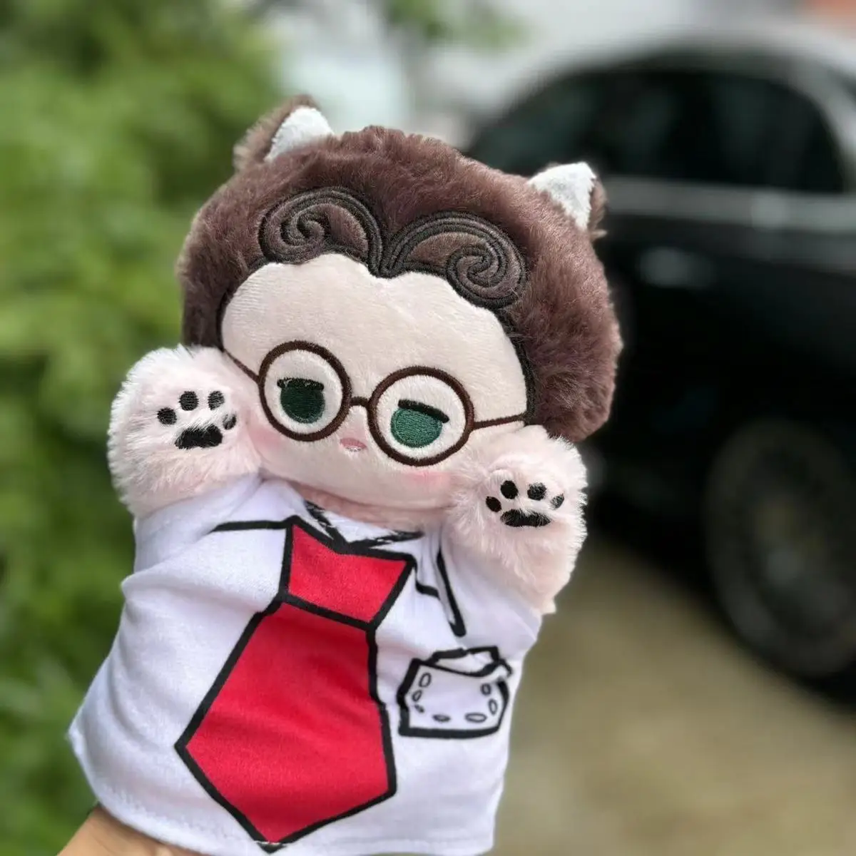 Anime Role Identity Ⅴ Alva Lorenz Freddy Riley Margaretha Zelle 25cm Cosplay Hand Puppet Doll Plush Movable Finger Toys