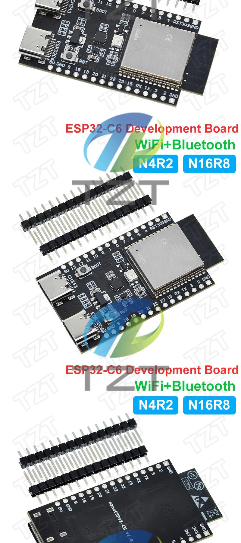 ESP32-C6 ESP32 WiFi + Bluetooth Internet der Dinge ESP Entwicklungsboard Kernplatine ESP32-C6-DevKit C N4R2 N16R8 für Arduino – Detail 5