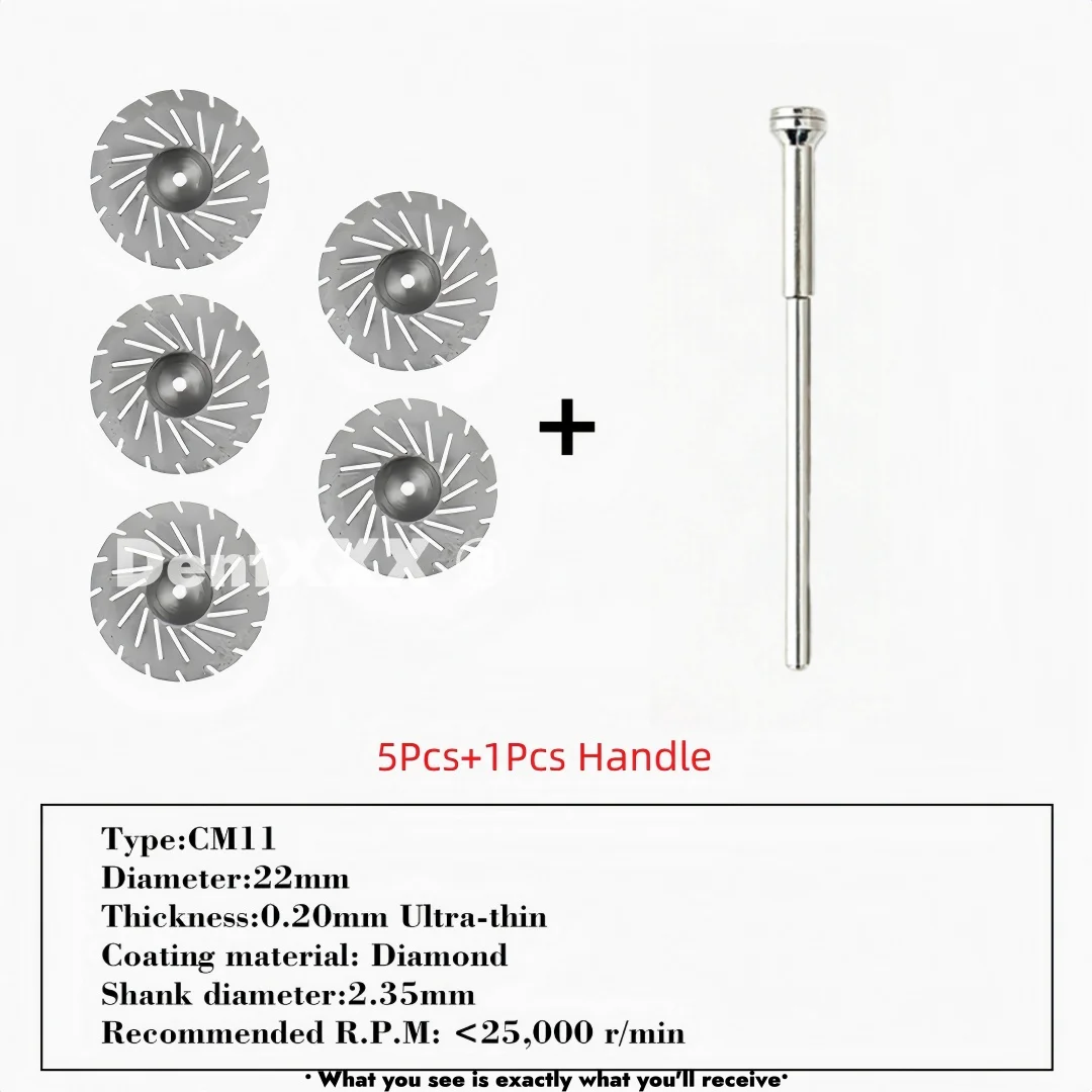 Ultra-Thin Double-Sided Diamond Grinding Discs – 0.20mm Cutting & Polishing Blades with 2.35mm Shank