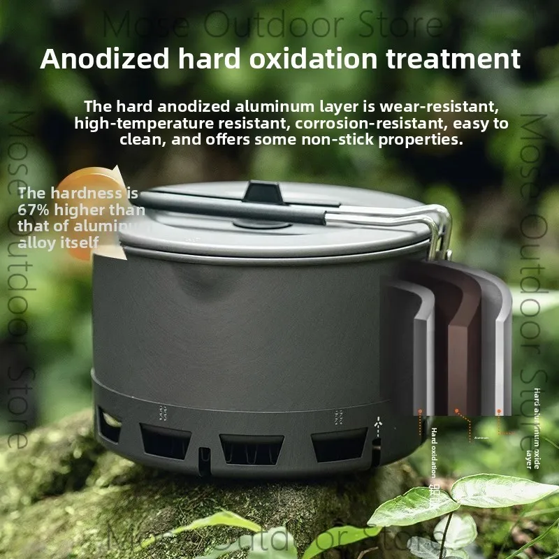 Instant Noodle Pot Hiking Set Outdoor Cooking Utensils Camping Kettle Universal Pot Cooking Artifact Portable